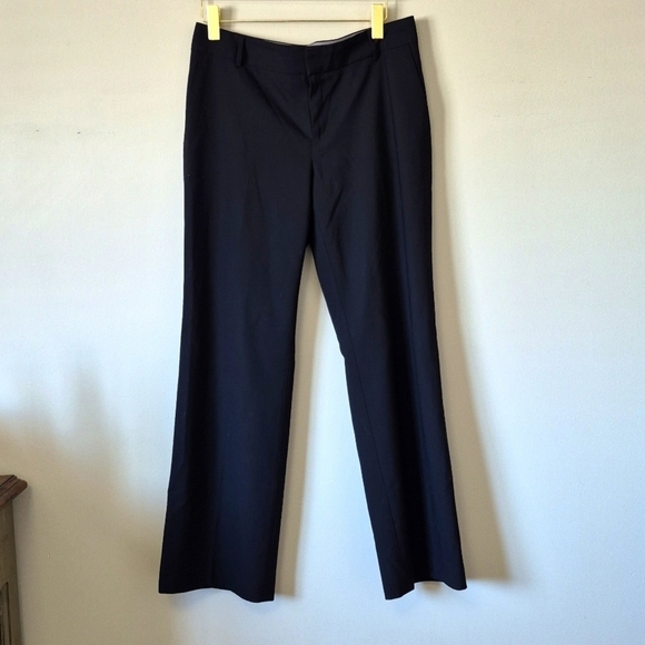 Banana Republic Martin Fit Lightweight Stretch Wool Trouser Pants Black, Size 14 - Picture 2 of 12